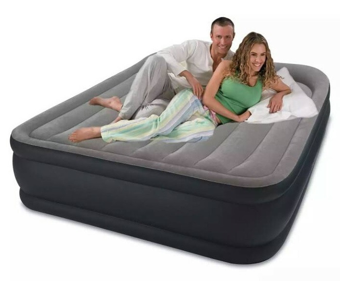 

Надувная кровать двуспальная Intex 64136 (152х203х42 см.) + 220V