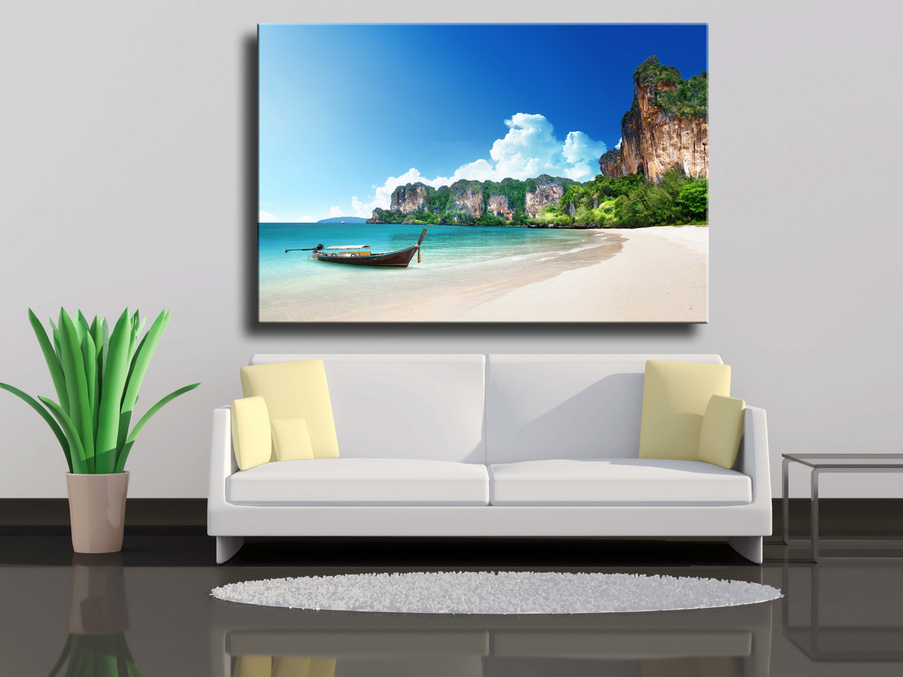 

Картина на холсте Пляж Railay Krabi в Таиланде 75х50