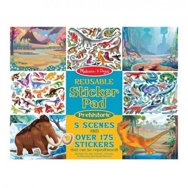 

Набор многоразовых наклеек Доисторический мир Prehistoric Melissa & Doug
