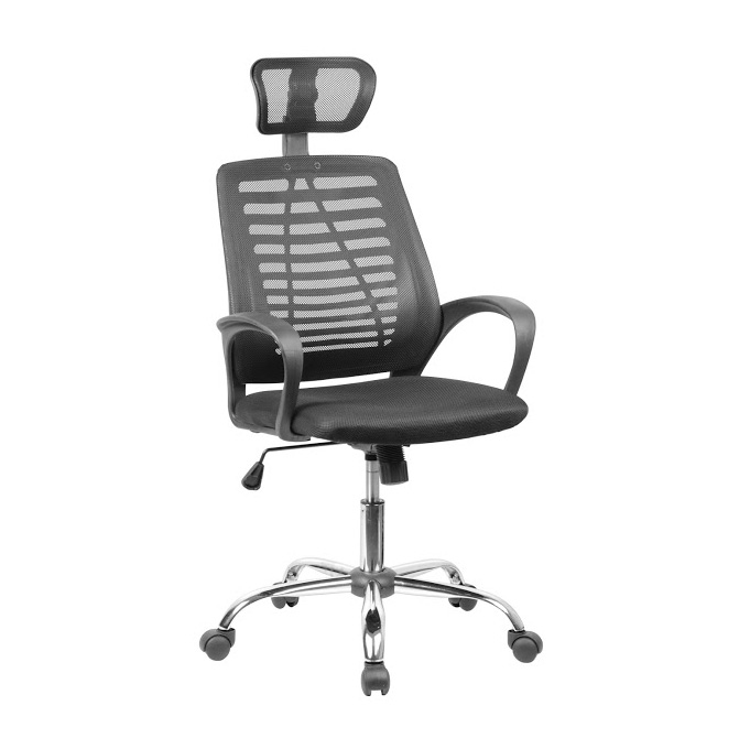 

Офисное кресло Bayshore black-black с механизмом Tilt, хромированный металл/ткань, сетка черный цвет Goodwin