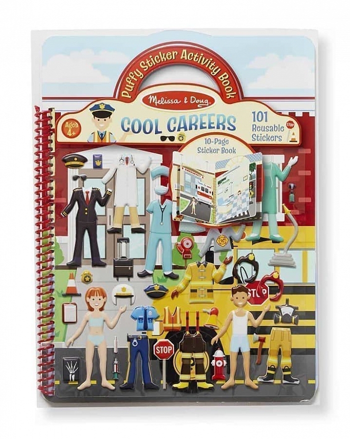 

Объемные многоразовые наклейки Профессии Cool Careers Melissa & Doug