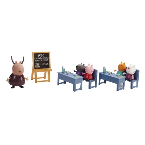 

Игровые фигурки Peppa Pig Игровой набор Peppa - ИДЕМ В ШКОЛУ класс, 5 фигурок (k37-20827)