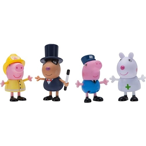 

Игровые фигурки Peppa Figurines Набор фигурок Peppa серии Когда я вырасту - ДРУЗЬЯ ПЕППЫ, ПРОФЕССИИ 4 фигурки (k37-97091)