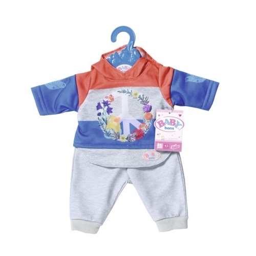 

Аксессуары для кукол и пупсов Zapf Набор одежды для куклы BABY BORN - ТРЕНДОВЫЙ СПОРТИВНЫЙ КОСТЮМ синий (k37-826980-2)