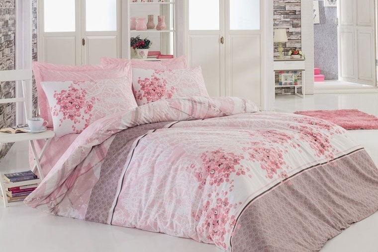 

Постельное белье Cotton Box Sonya pudra 200х220