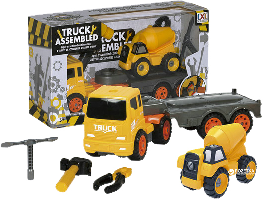 

Игровой набор-конструктор Can Xin Long Трейлер и Бетономешалка (CXL200-29B) (5102681160310)