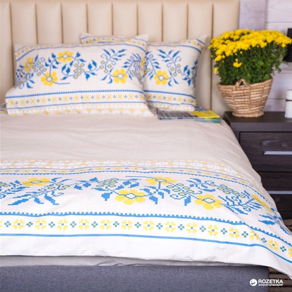 Акция на Комплект постельного белья Novita Ранфорс 40-0918 Blue 150х215x2 (ROZ6205021518) от Rozetka UA