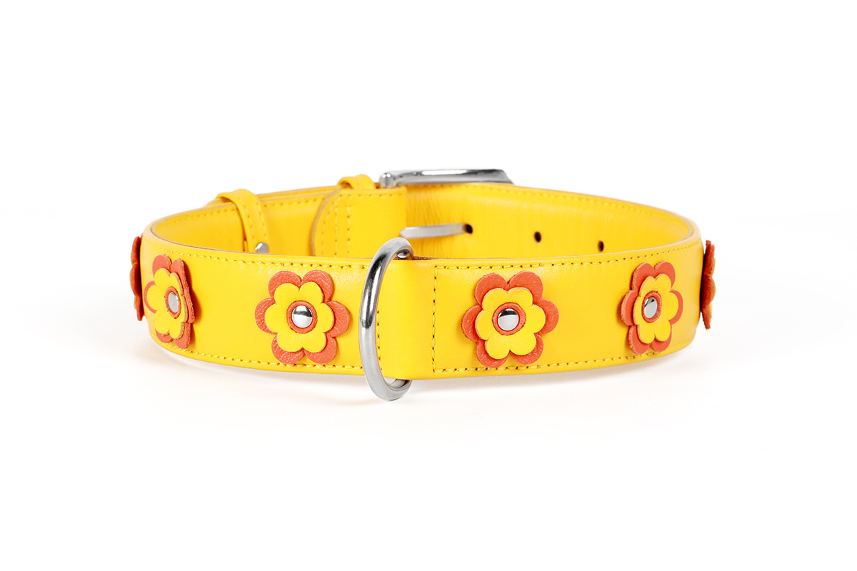 

Ошейник Collar Glamour с украшением Аппликация 46-60 см 35 мм Желтый (35048)