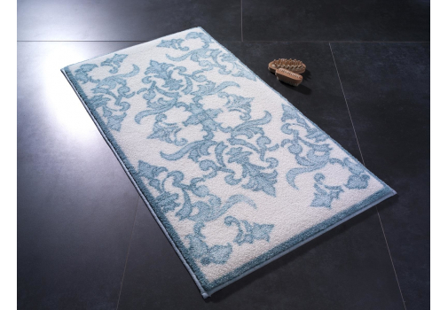 

Коврик для ванной Confetti Shabby damask mavi 50*57 Бело-синий