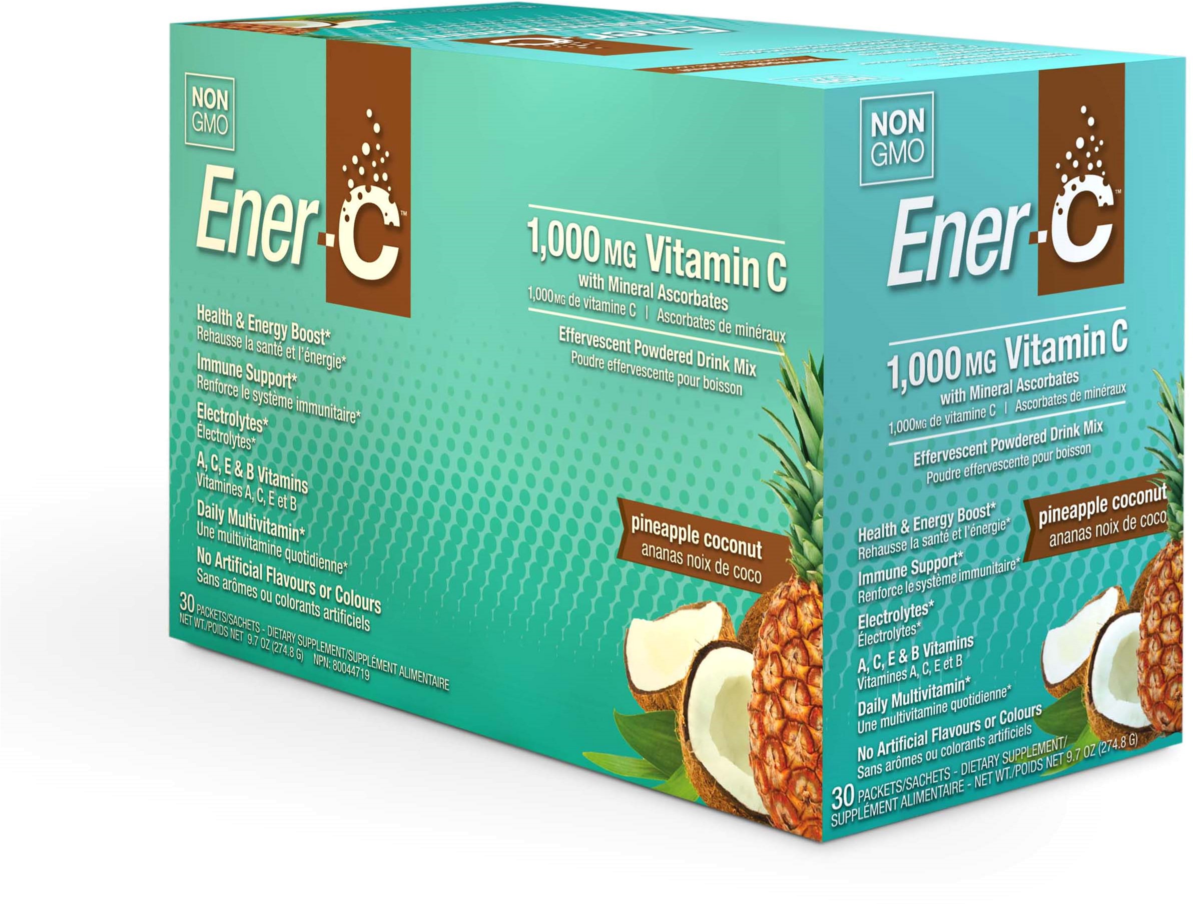 

Витамины Ener-C Vitamin C 1000 мг Ананас и Кокос 30 пакетиков (873024001052)
