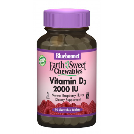 

Витамины Bluebonnet Nutrition Earth Sweet Chewables Vitamin D3 2000 IU 90 таблеток (333061)