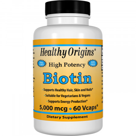 

Витамины для кожи, ногтей и волос Healthy Origins Biotin В7 5000 мкг 60 капсул (333252)