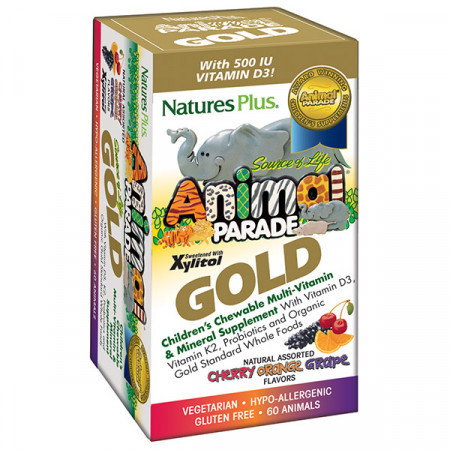 

Витамины для детей Natures Plus Animal Parade Gold 60 таблеток (333396)