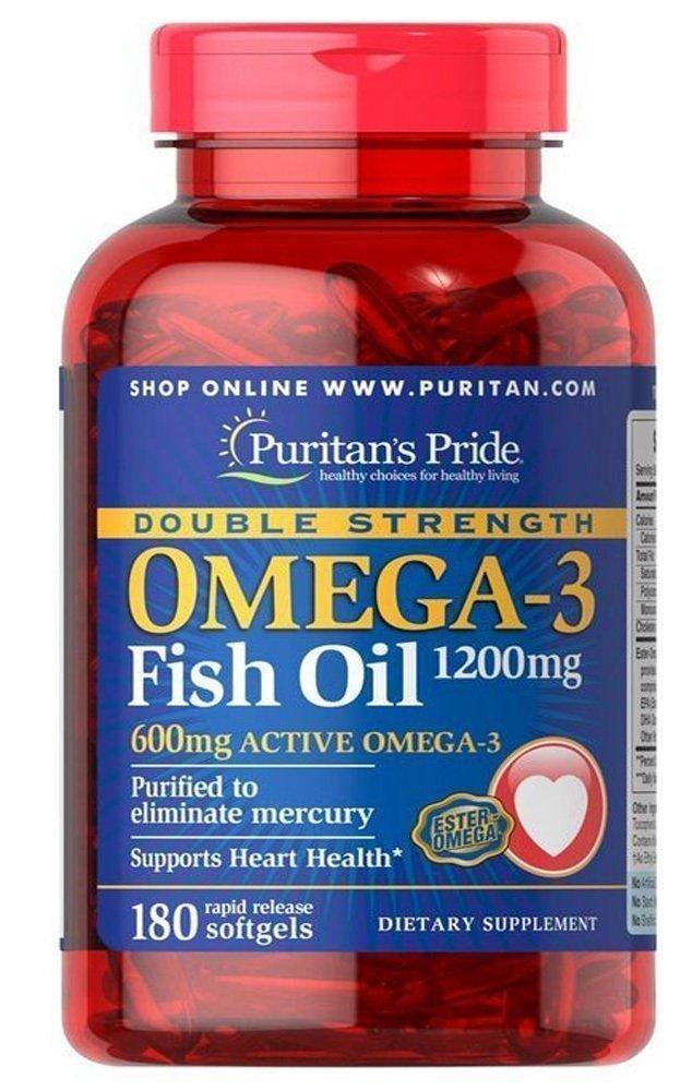 

Комплекс незаменимых жирных кислот Puritan's Pride Omega 3 Fish Oil 1200 mg 180 капсул (333692)