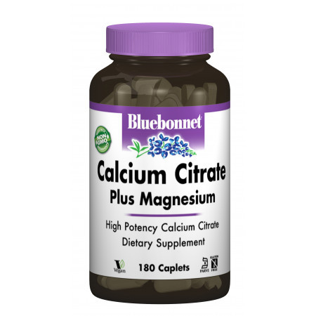 

Минеральный комплекс Bluebonnet Nutrition Calcium Citrate + Magnesium 180 капсул (333101)