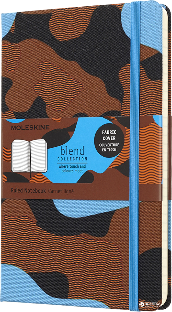 

Записная книга Moleskine Blend 13 х 21 см 240 страниц в линейку Синий камуфляж (8058341717356)