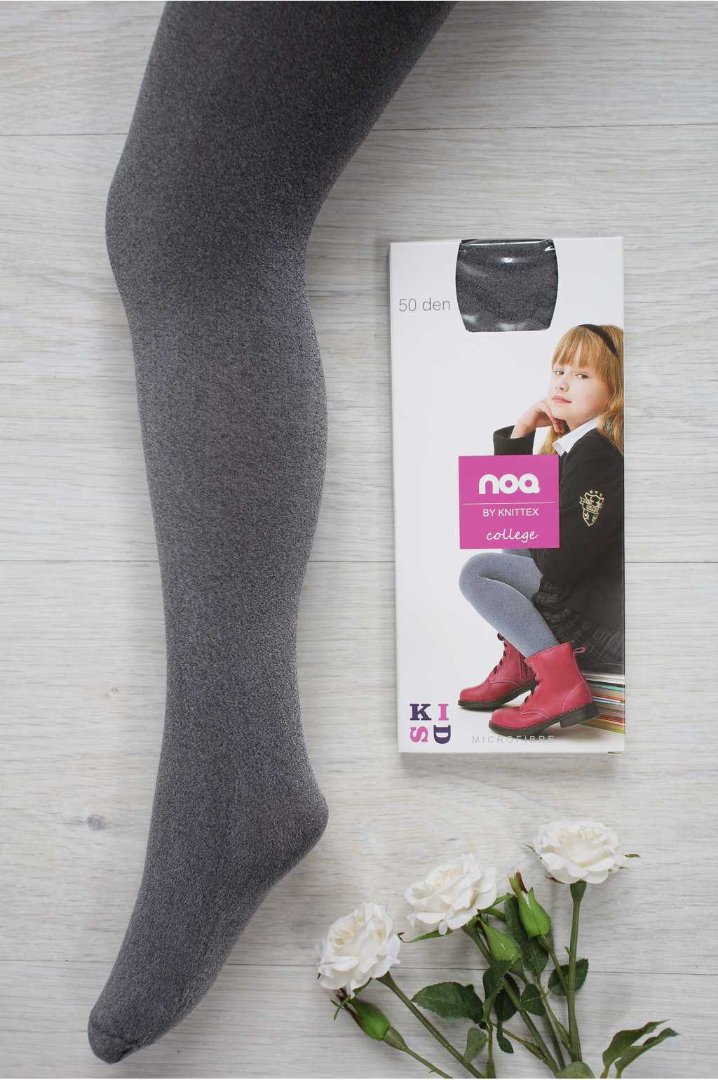 

Колготки Knittex 128-134 / 8-9 лет см Темно-серый