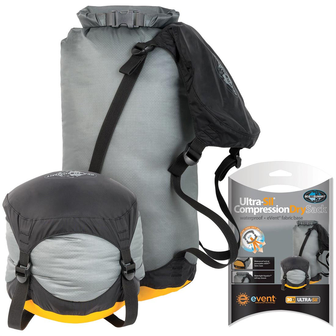 

Гермомешок Sea To Summit ltra-sil Compression Dry Sack S L Серый