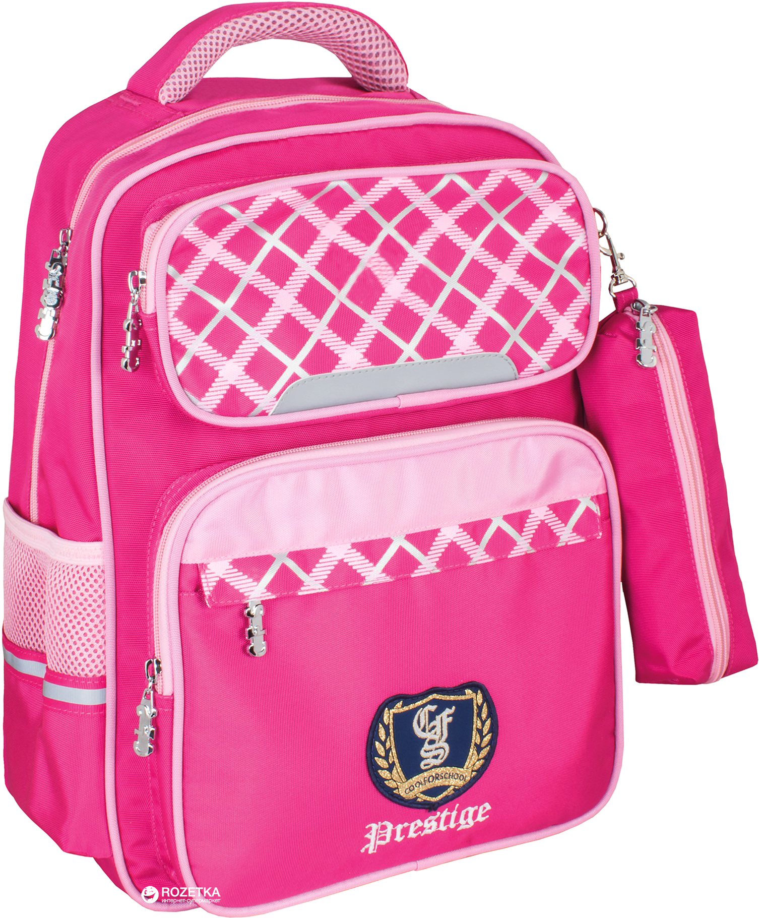 

Рюкзак школьный Сool For School 400 с пеналом 16.5" Prestige Royal Pink (CF86141)