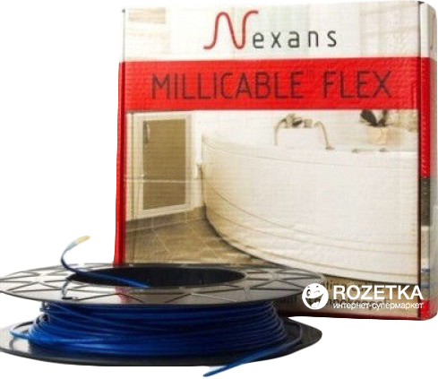 

Теплый пол тонкий двужильный Nexans Millicabl Flex 15 1050 W (151050)