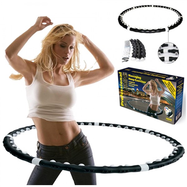 

Массажный обруч с магнитами утяжеленный MASSAGING HOOP PROFESSIONAL BRADEX тренажер хулахуп для похудения