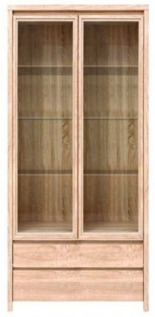 

Сервант BRW Каспиан REG2W2S 90х200,5х40,5 дуб сонома