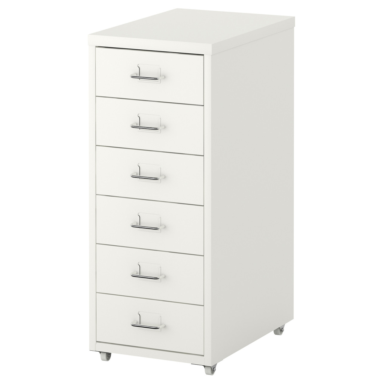 

Комод IKEA HELMER на колесах белый 102.510.45