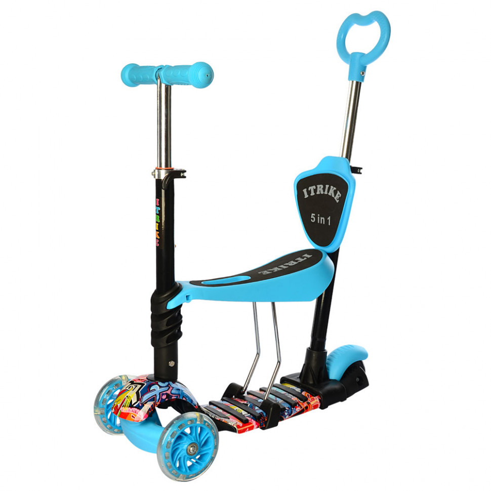 

Самокат детский iTrike MAXI JR 3-058-K (Голубой)