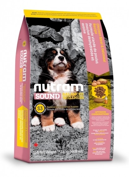 

Сухой корм Nutram S3 Sound Balanced Wellness Puppy для щенков крупных пород 11,4 кг