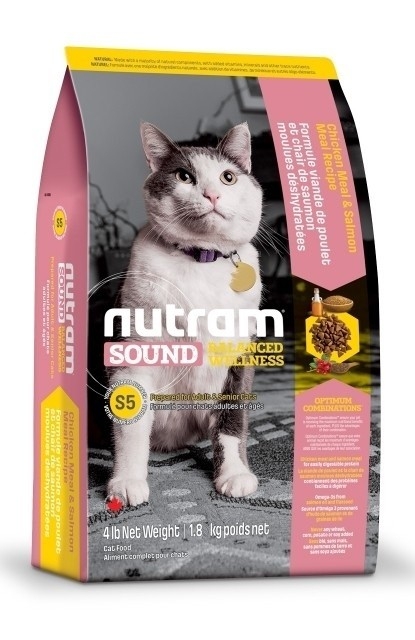 

Сухой корм Nutram S5 Sound Balanced Wellness Adult/Urinary Cat для взрослых котов со вкусом курицы и лосося 1.13 кг