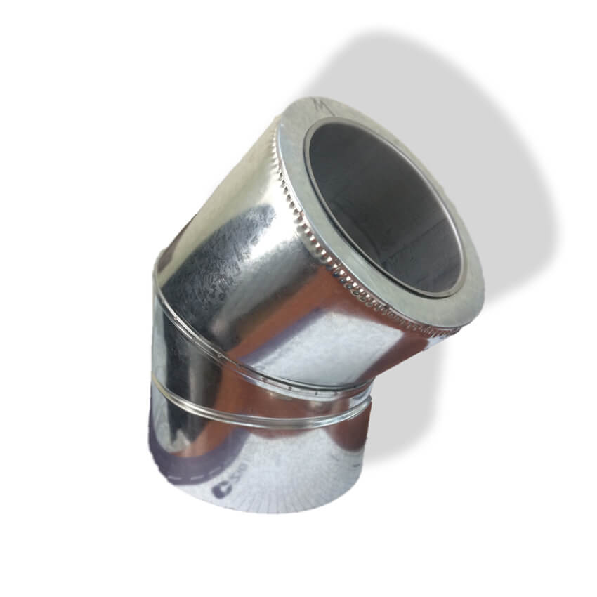 

Отвод Фабрика ZIG 45 для дымохода 400/460 н/оц 1 мм