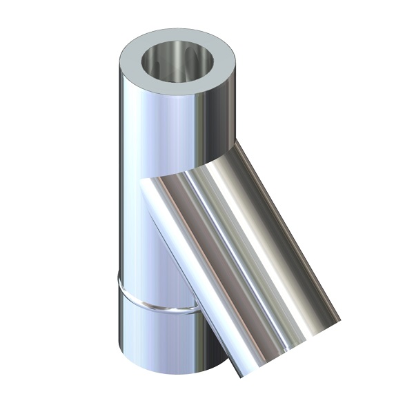 

Тройник Фабрика ZIG 45 для дымохода 350/420 н/оц 0,6 мм