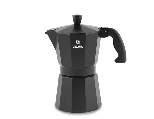

Гейзерная кофеварка Vinzer Moka Nero на 9 чашек