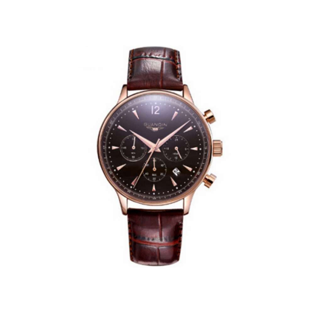 

Часы Guanqin Gold-Black-Brown GQ001 CL