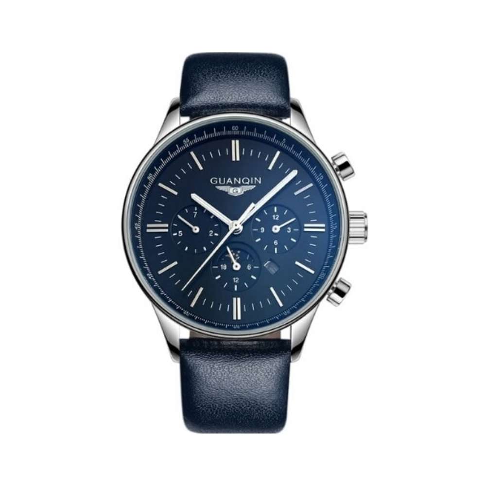 

Часы Guanqin Silver-Blue-Blue GQ12003 CL