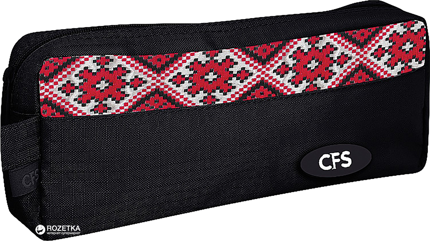 

Пенал Cool For School Vyshyvanka Classic 1 отделение Черный (CF85536)
