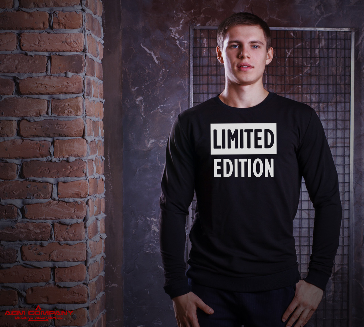 

Свитшот мужской A&M с принтом LIMITED EDITION 50 Черный