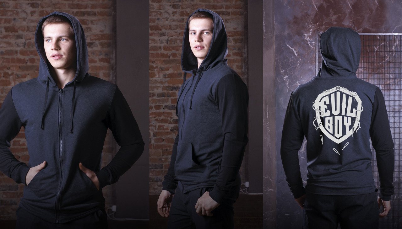 

Худи на змейке мужской A&M с принтом EVIL BOY  Серый, Худи на змейке мужской A&M с принтом EVIL BOY 52 Серый