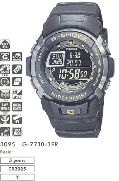 

Часы CASIO G-7710-1ER