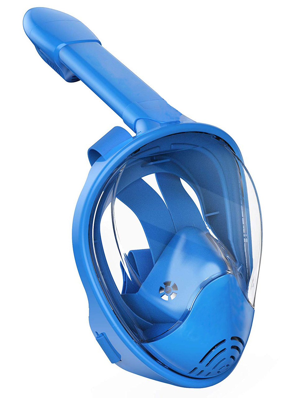 

Детская полнолицевая панорамная маска для плавания FREE BREATH (XS) M2068G Blue