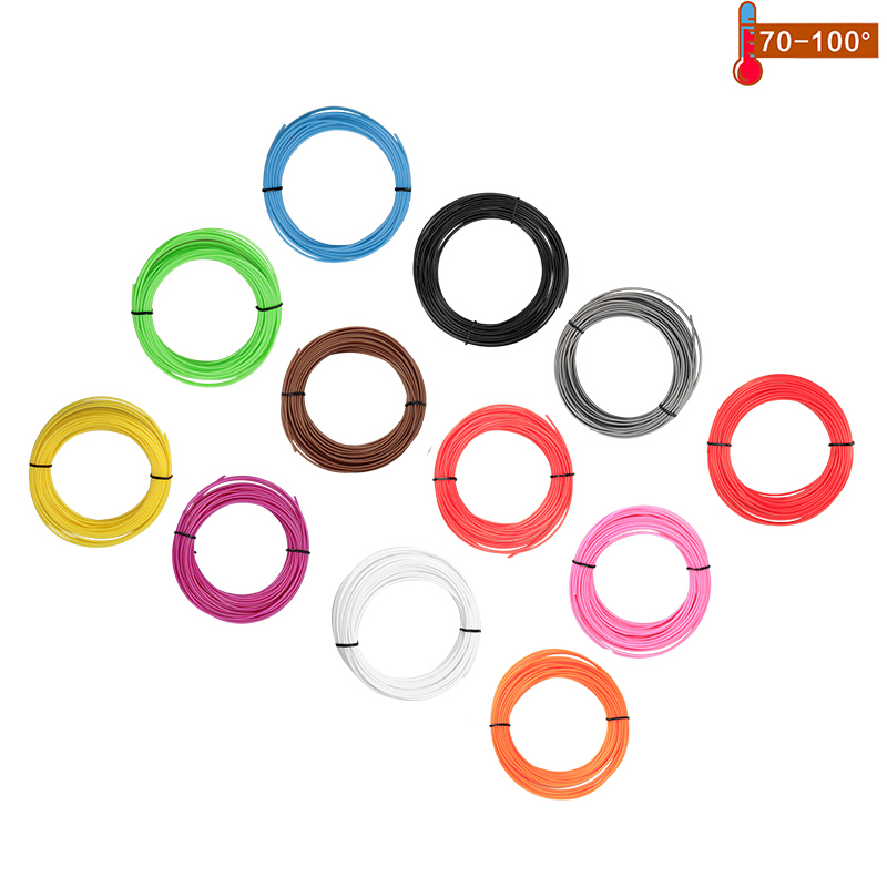 

Набор PCL пластика для 3D-ручки Myflament 60 метров (12 цветов по 5 метров) 1.75 мм