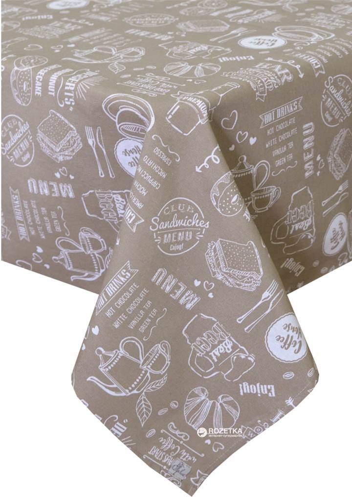 

Скатерть Прованс Beige Breakfast 136х180 см