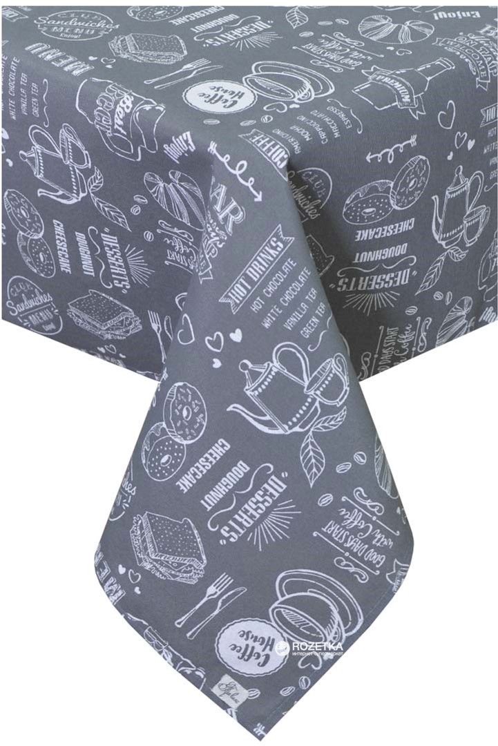 

Скатерть Прованс Grey Breakfast 136х220 см