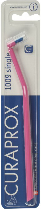 Акция на Зубная щетка монопучковая Curaprox CS 1009 Single & Sulcular 9 мм Розовая (CS 1009-04) (7612412910094_pink_blue) от Rozetka UA