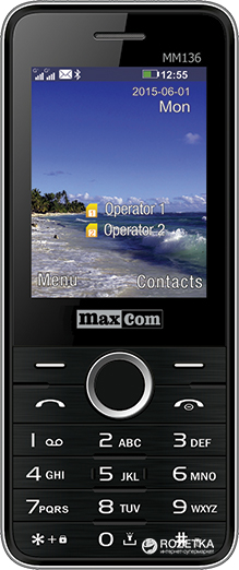 

Мобильный телефон Maxcom MM136 Black-SIlver