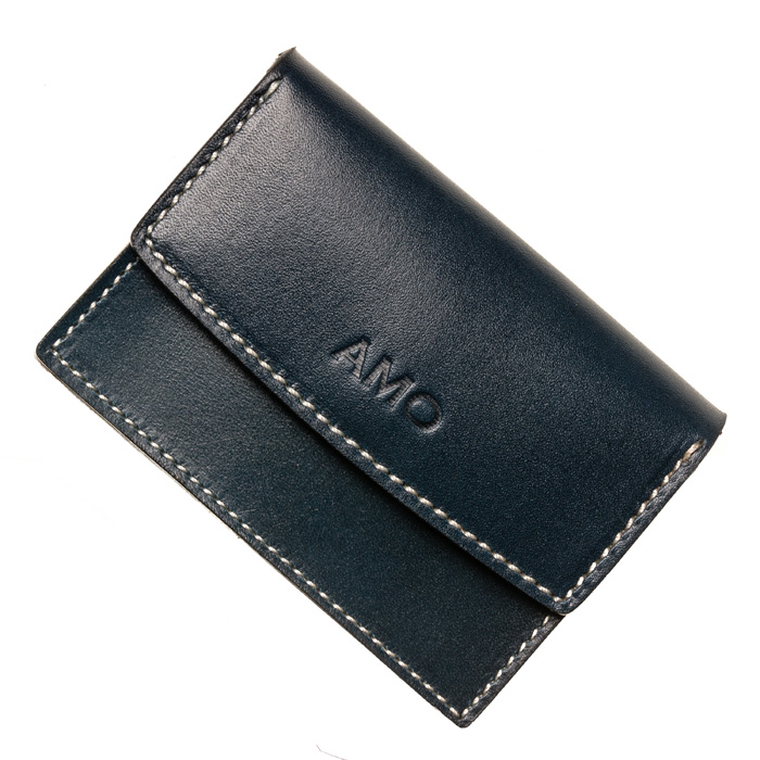 

Визитница AMO ACCESSORI AMOy30036d-blue из натуральной кожи Тёмно-синяя