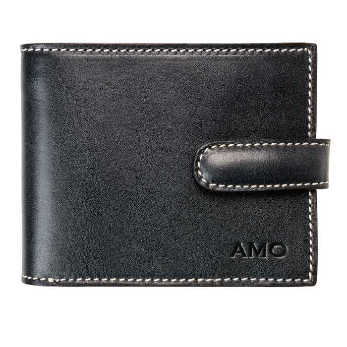 

Портмоне AMO ACCESSORI AMOf2039black из натуральной кожи Чёрный