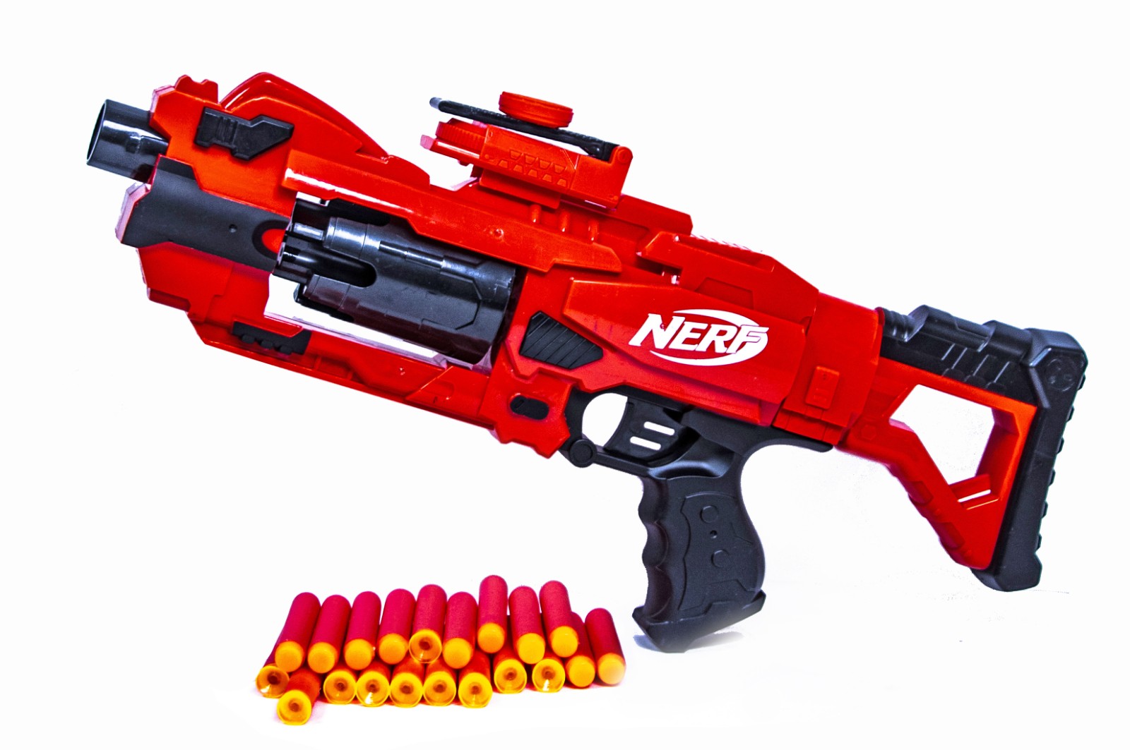 

Детское ружье-бластер Nerf 42х20х6 см Красный 000050697
