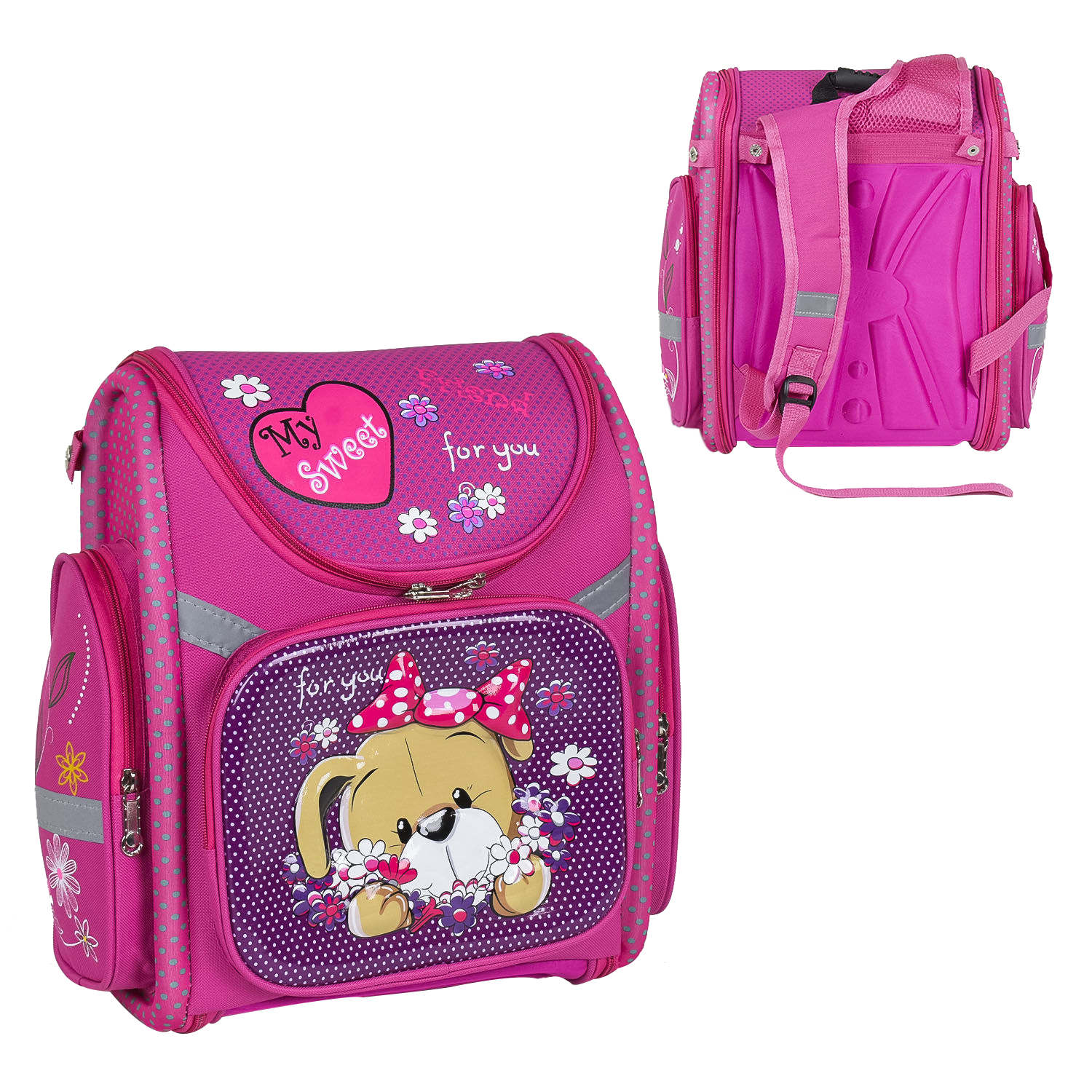 

Школьный рюкзак Penny 34x17x38 см Розово-фиолетовый 000050527