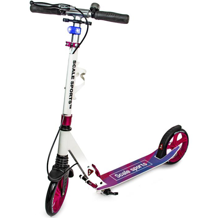 

Детский самокат двухколесный Scale Sports Бело-розовый 000050573